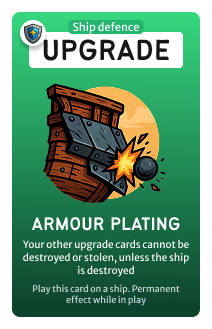 Ship upgrade: Armour Plating: protects your other upgrades