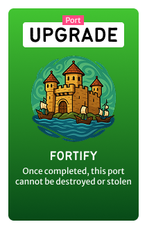 Port upgrade: Fortify: a completed port cannot be destroyed or stolen